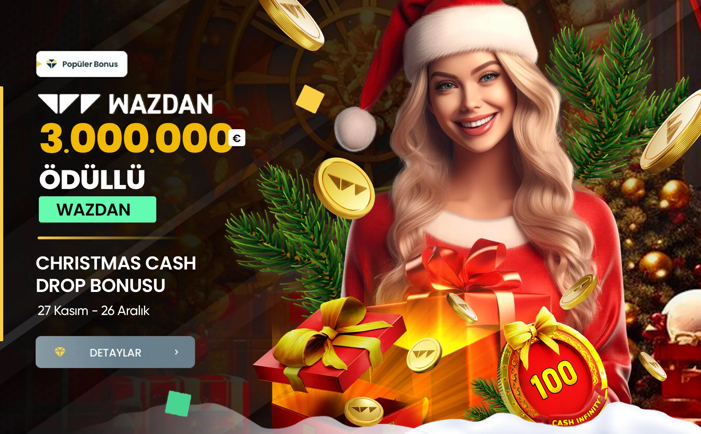 Wazdan Christmas Cash Drop Turnuvası 